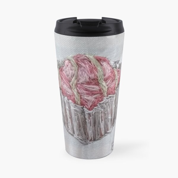 Pink French Fancy Art Travel Coffee Mug