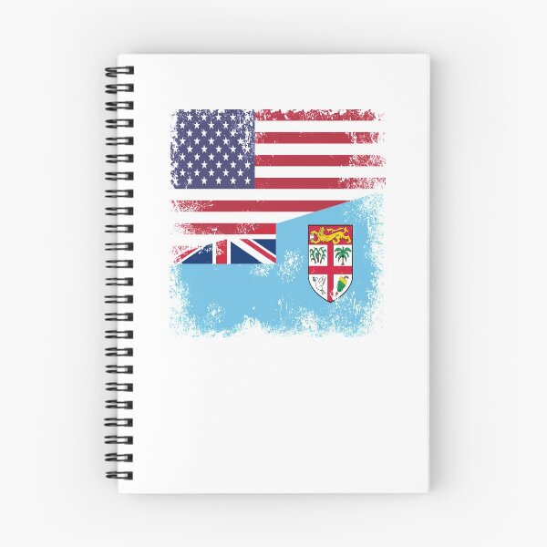 Item preview, Half Fijian Flag Design | Vintage Fiji USA Gift designed and sold by melsens.