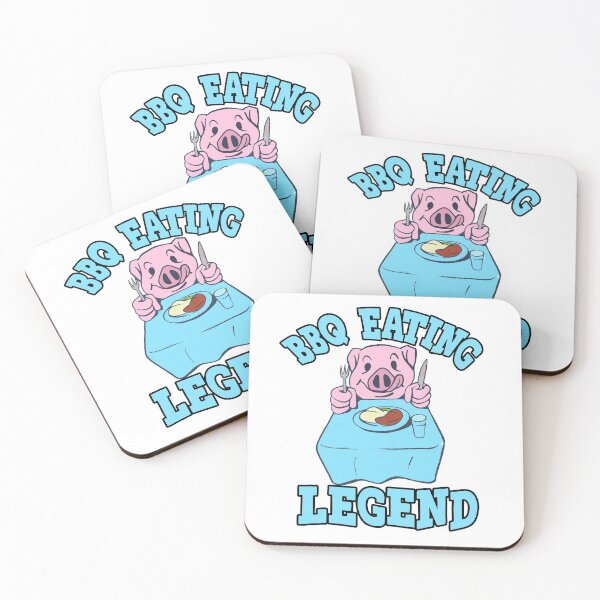 Item preview, Funny BBQ Lover Eating Legend Hungry Pig Barbecue Foodie Barbeque designed and sold by funnytshirtemp.