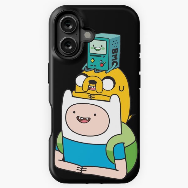 Vista previa del artículo con la obra «Finn Jake BMO», diseñado y vendido por plushism.