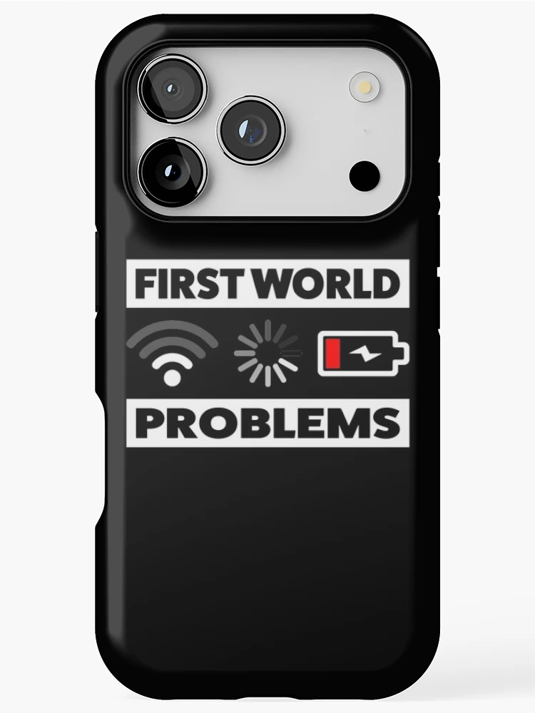 Thumbnail 1 of 4, iPhone Case, First world problems designed and sold by KeepOnCoding.