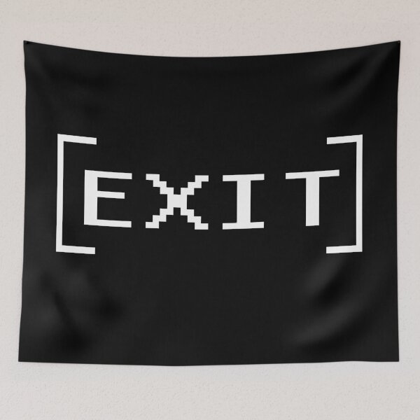 Item preview, Exit Retro Pixel Text designed and sold by BennyBruise.