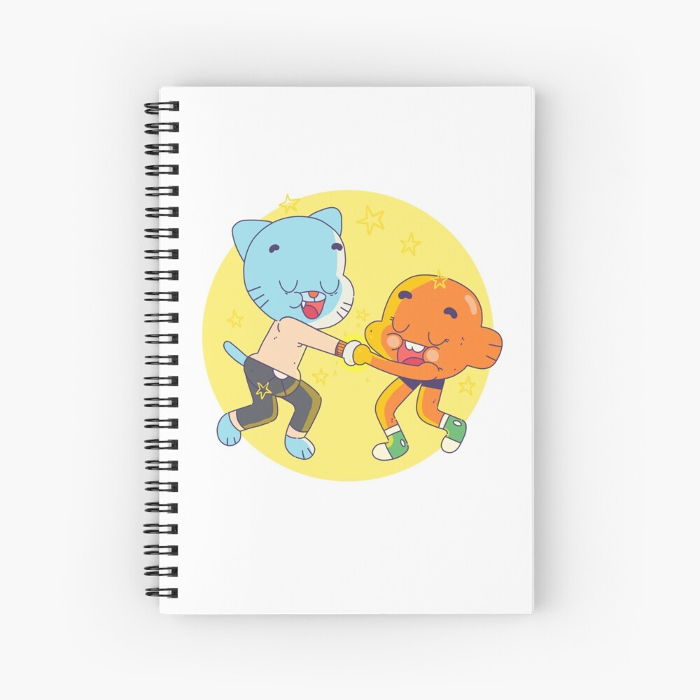"Gumball and Darwin (The Amazing World of Gumball)" Spiral Notebook by