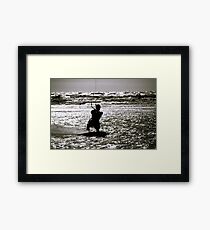 Kite Surfing Framed Print