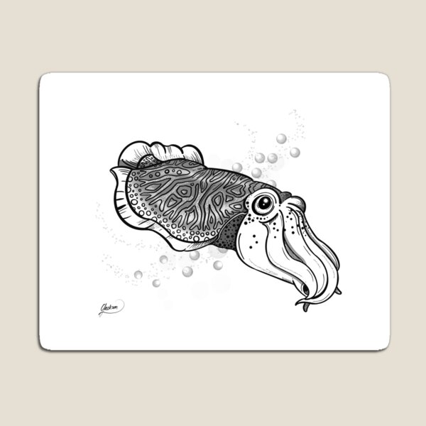 Artikelvorschau, Tintenfisch entworfen und verkauft von FatRabbitArt.