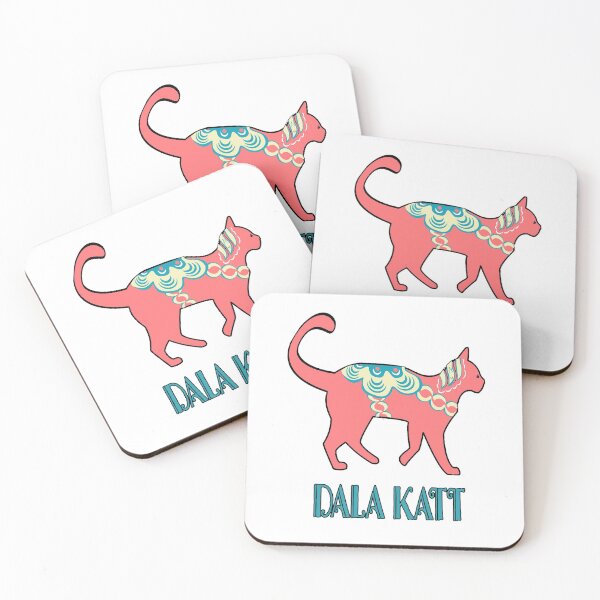 Item preview, Swedish Dala Katt Dalecarlian Horse Kitty Cats Cat designed and sold by funnytshirtemp.