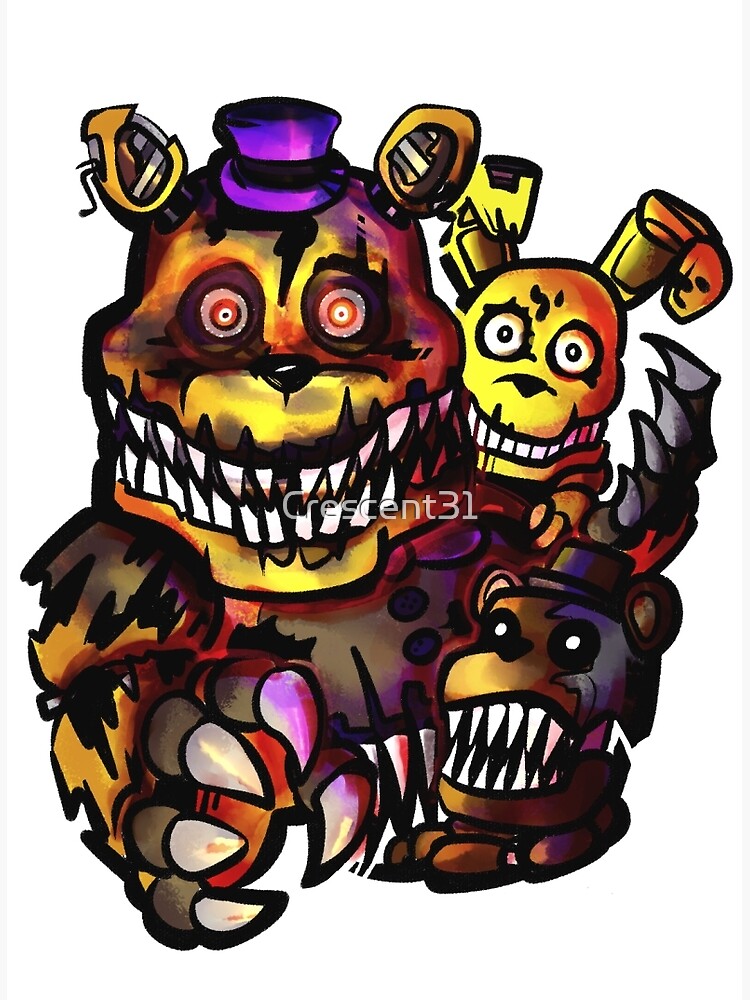 Golden Freddy and Nightmare Fredbear by tailsdollterror -- Fur