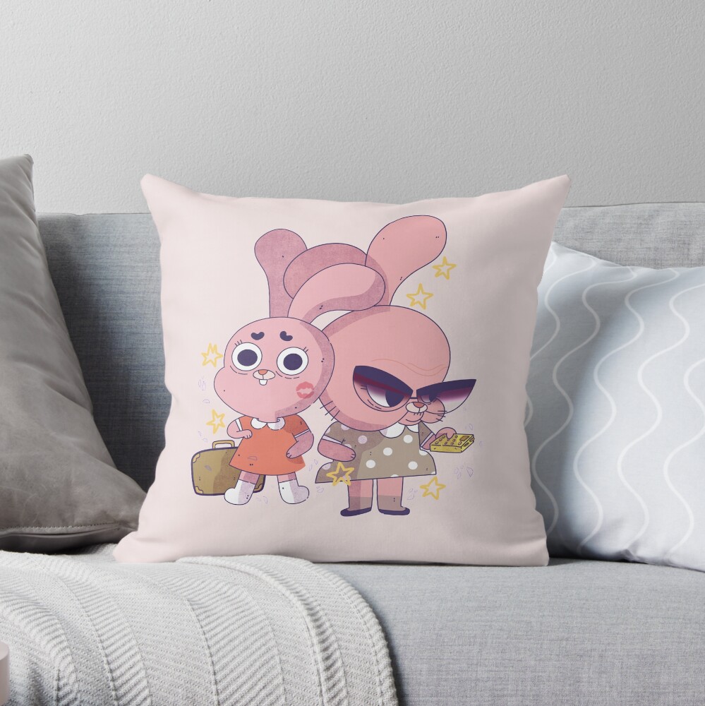 Anais and Granny Jojo Throw Pillow