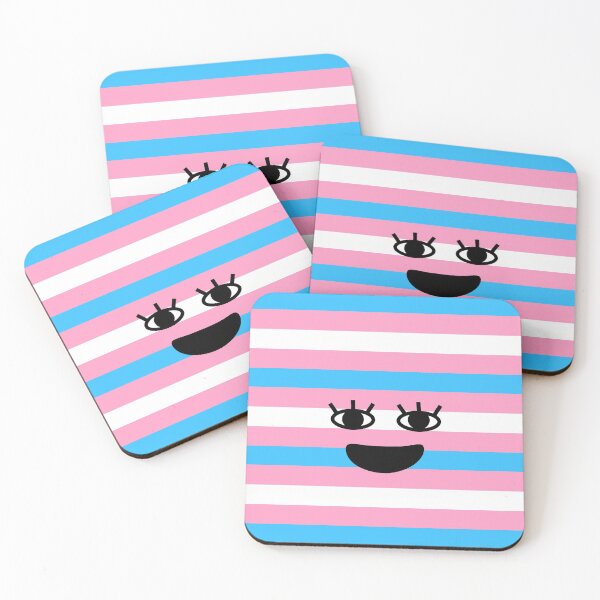 Item preview, Transgender Stripes with a face designed and sold by reasonablemunki.