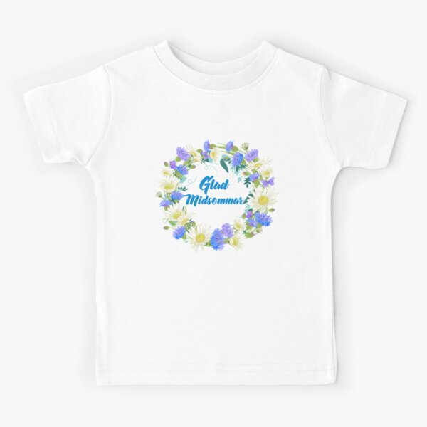Fête de la couronne de fleurs suédoise au milieu de l'été T-shirt enfant