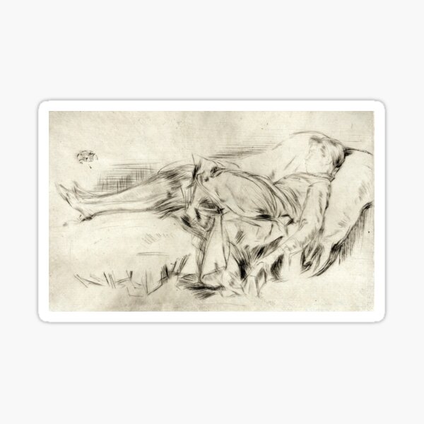 Item preview, A Child On the Couch, No. 2 - Whistler - c1890 designed and sold by CrankyOldDude.