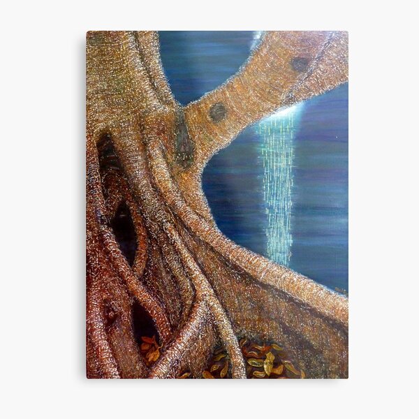 Serenaded by the Moon Metal Print