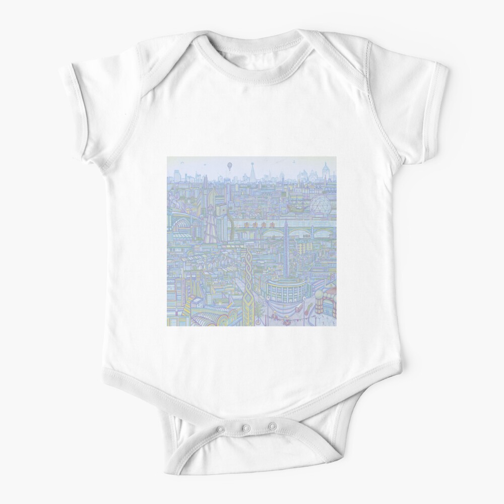 THE MEGATROPOLIS (cool hues) Baby One-Piece