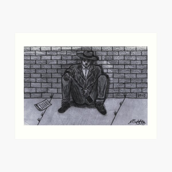 OUT OF WORK Art Print