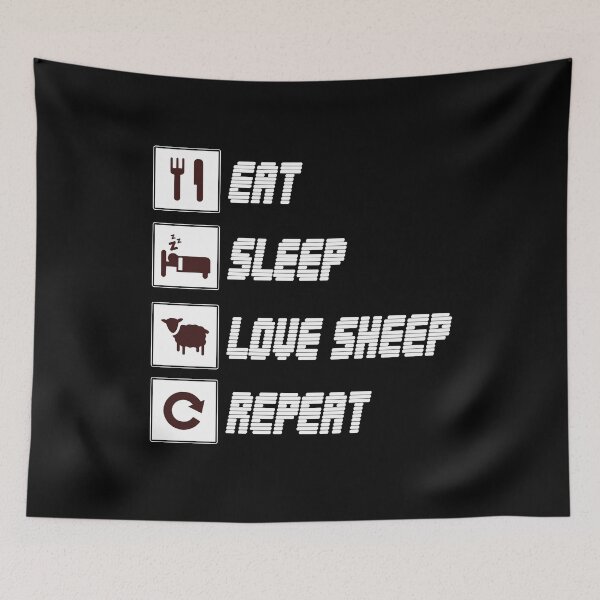Item preview, Funny Sheep T Shirt For Women Eat Sleep Love Sheep Repeat. designed and sold by DSWShirts.