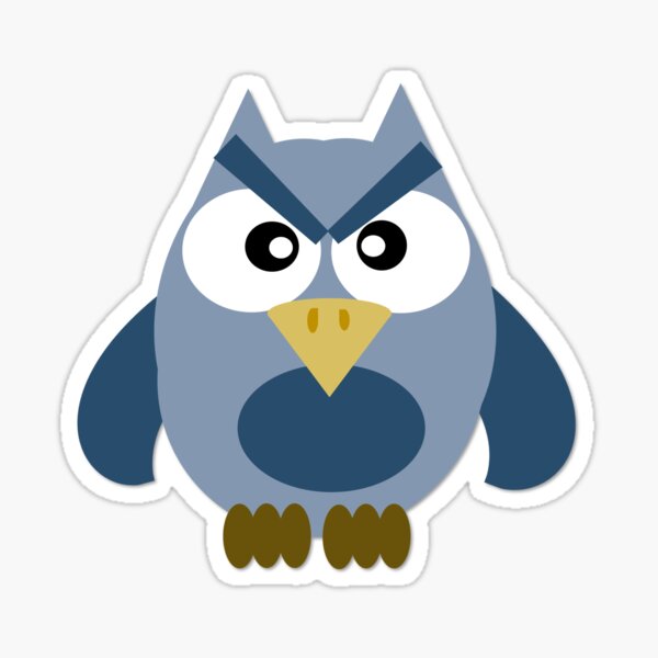 Le hibou pas très gentil Sticker
