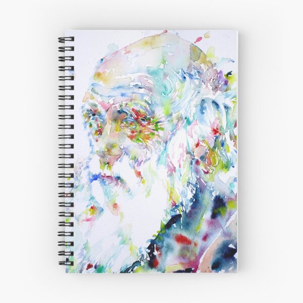 Item preview, CHARLES DARWIN - watercolor portrait designed and sold by lautir.