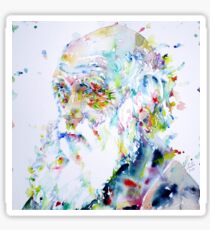 CHARLES DARWIN - watercolor portrait Sticker