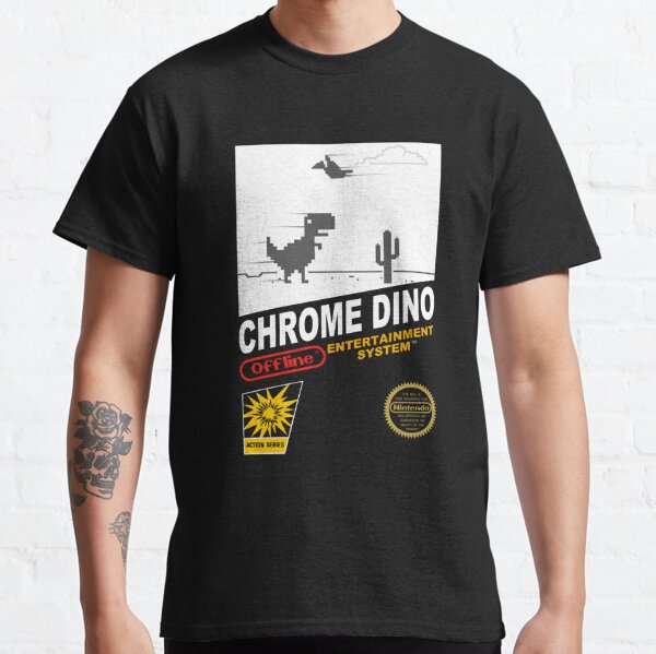 Chrome Dino – Offline T-Rex' Men's T-Shirt