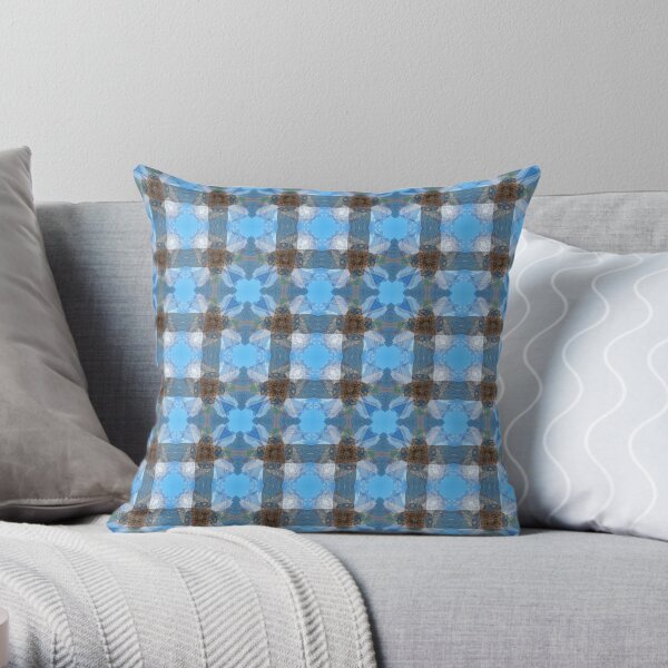 KOMO KULSHAN MOUNT BAKER PLAID 2 Throw Pillow