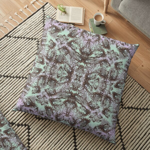 ANCIENT PINE SNAG MANDALA Floor Pillow