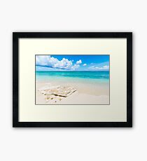 White Sand Framed Print