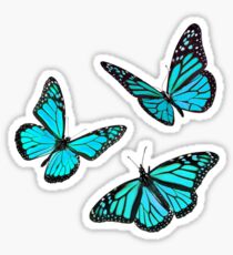monarch butterfly sticker pack blue Sticker