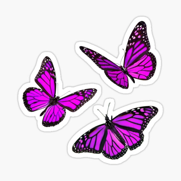 Item preview, monarch butterfly sticker pack pink designed and sold by Katie’s Stickers.