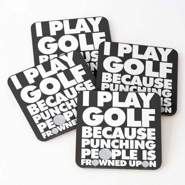 Item preview, I play golf because punching people is frowned upon Funny Sport Player designed and sold by elhefe.
