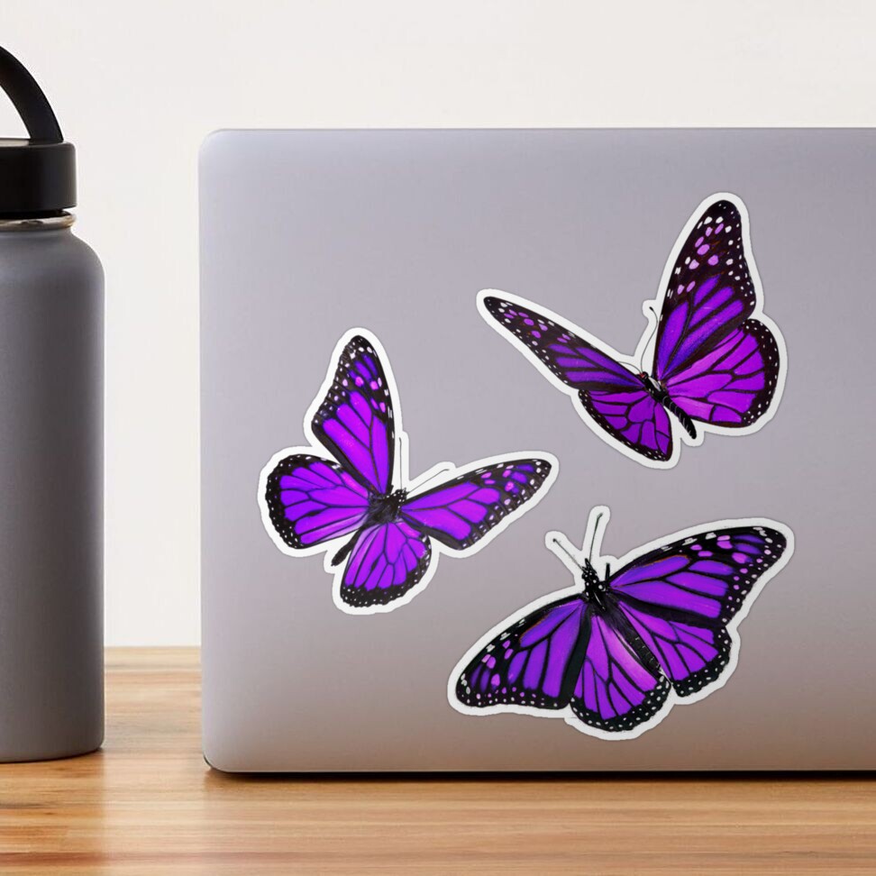 Monarch Butterfly Sticker, Butterfly Stickers, Water Bottle Stickers,  Laptop Stickers, Laptop Decals