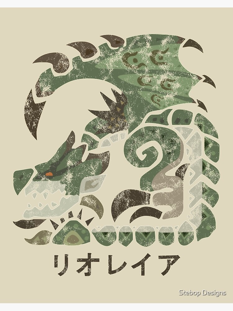 Monster Hunter Rise Diablos Kanji Icon Photographic Print for Sale by  Stebop Designs