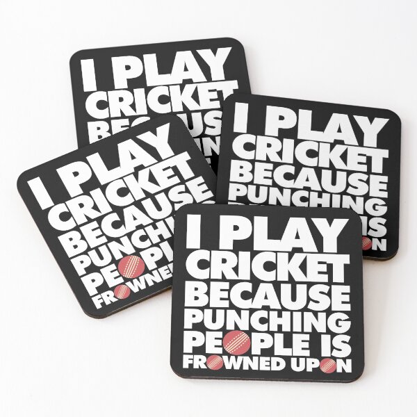 Item preview, I play cricket because punching people is frowned upon Funny Sport Player designed and sold by elhefe.