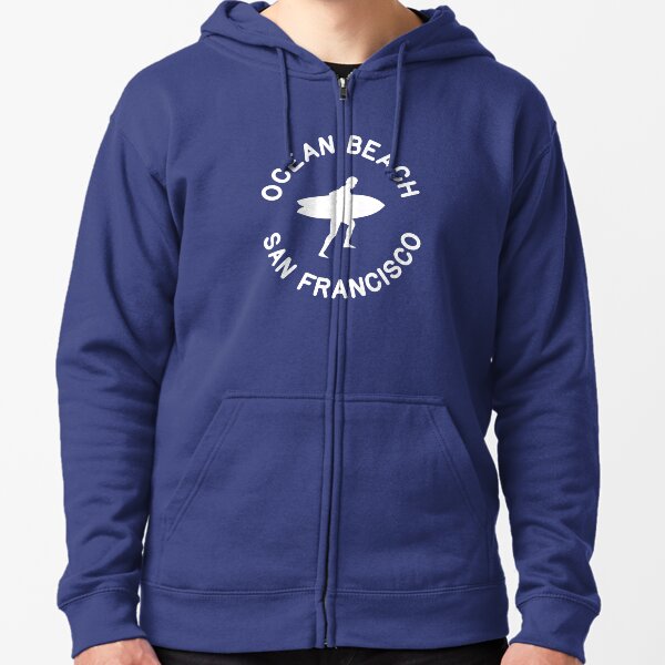 Ocean Beach San Francisco Zipped Hoodie
