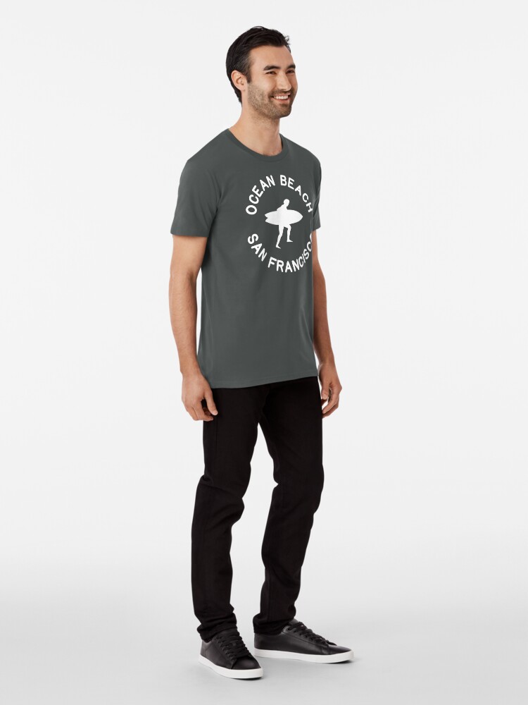Alternate view of Ocean Beach San Francisco Premium T-Shirt