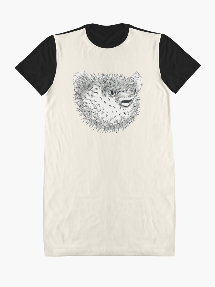 Alternate view of Pufferfish Graphic T-Shirt Dress