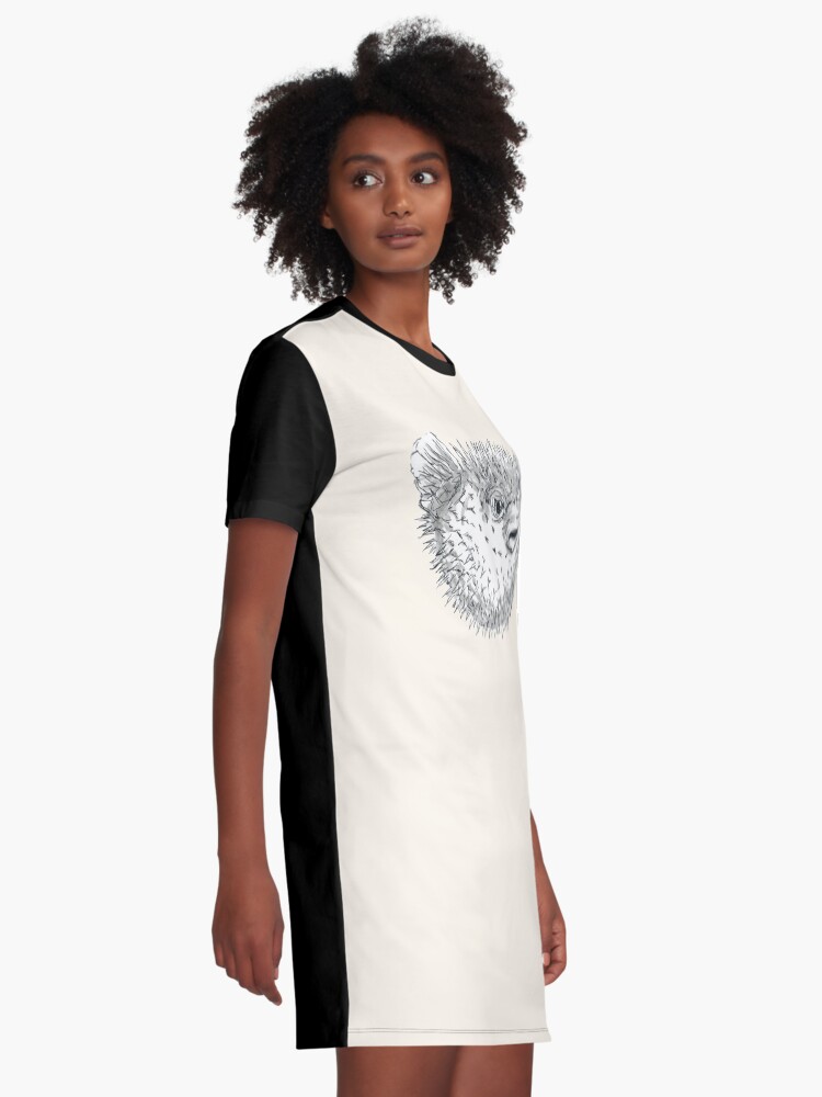Alternate view of Pufferfish Graphic T-Shirt Dress