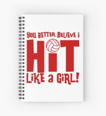 YOU BETTER BELIEVE I HIT LIKE A GIRL Spiralblock