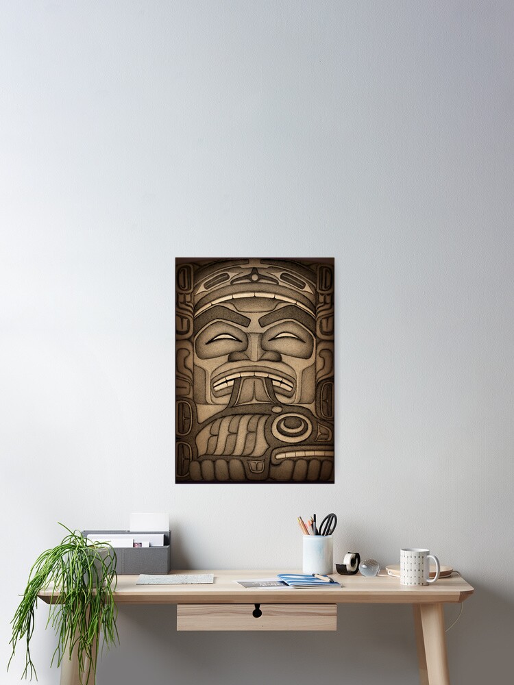 Thumbnail 2 of 3, Poster, Gunakadeit: Legendary Tlingit Figure designed and sold by gmeans.