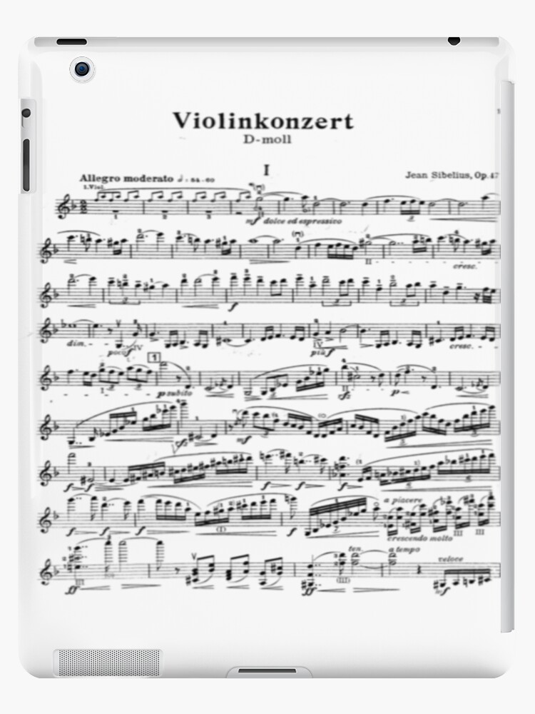 Tilståelse Modsigelse Fremmedgøre Sibelius Violin Concerto " iPad Case & Skin for Sale by bhconn | Redbubble