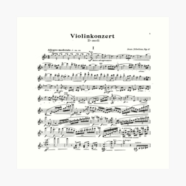 Violin Concerto in D Minor, Op. 47: I. Allegro moderato 