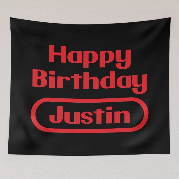 Item preview, Justin Happy Birthday Gift Video Games Retro designed and sold by elhefe.