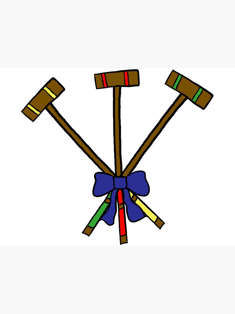 "Heathers Croquet Mallets" Sticker for Sale by jenicole13 Redbubble