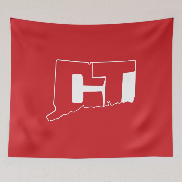Item preview, Connecticut CT - White on Red designed and sold by npdstudio.