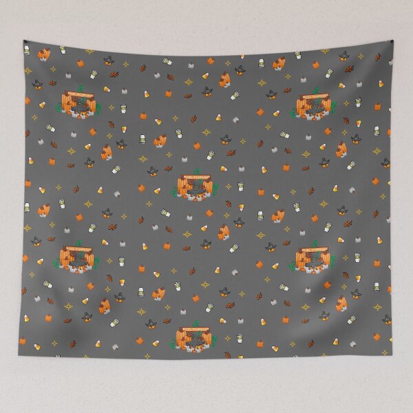 Item preview, Dark Pixel Pumpkin Background designed and sold by PixelPumpkins.