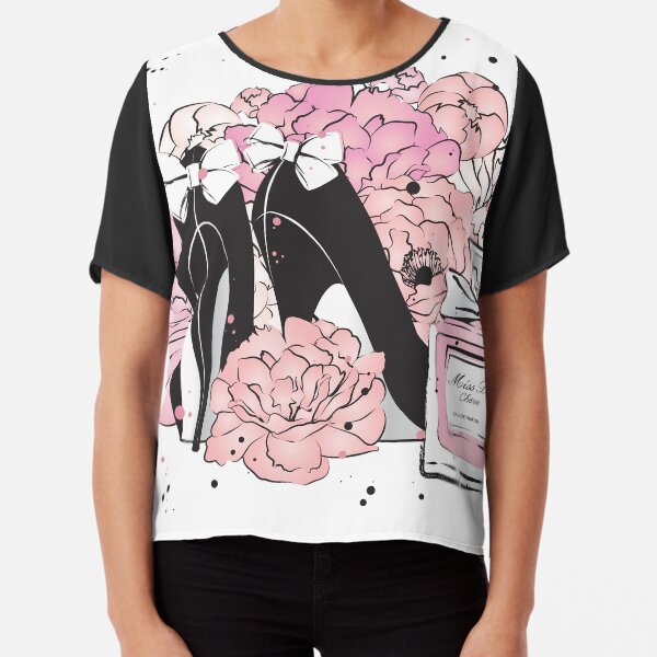 Peony heels Chiffon Top