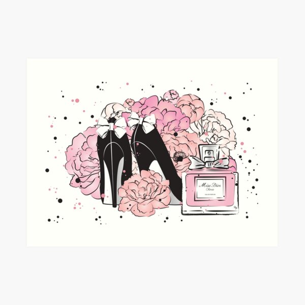Peony heels Art Print
