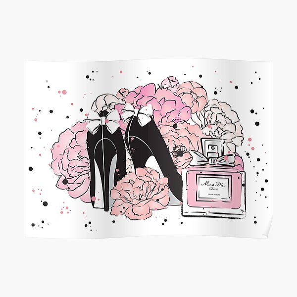 Peony heels Poster