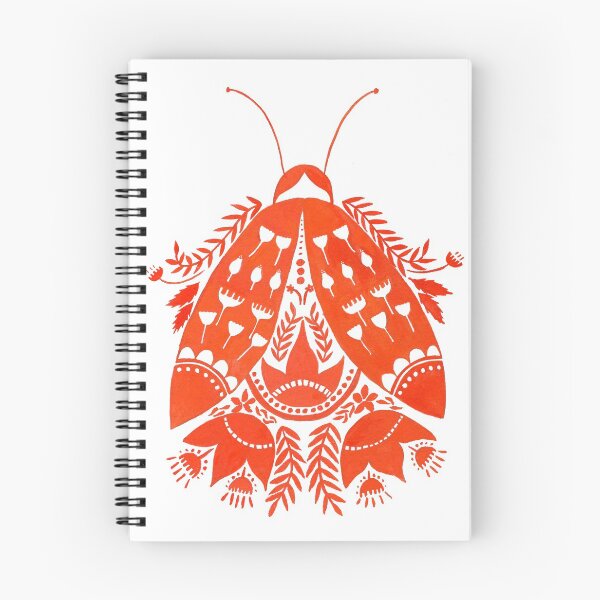 Item preview, Red Folk Art Beetle designed and sold by Peggy Dean.