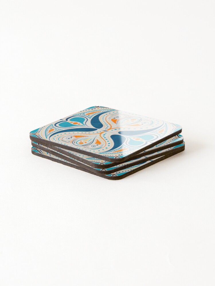 Thumbnail 4 of 5, Coasters (Set of 4), Pattern love designed and sold by Raphoto1.