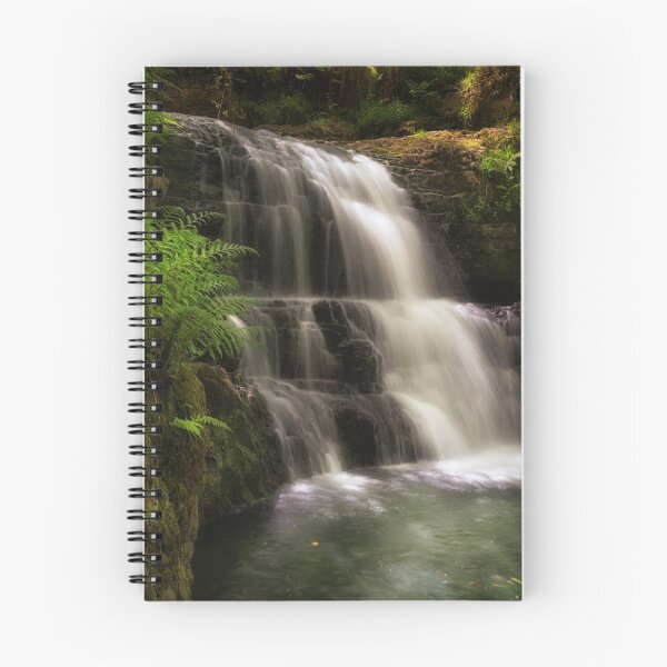 Item preview, The waterfall behind Dinas Rock designed and sold by Leighton Collins.